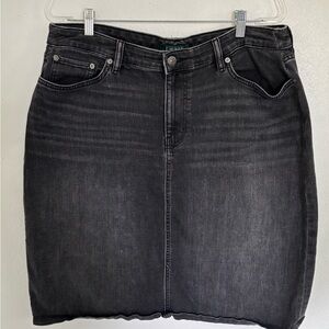 Worn-In Lauren R l black denim skirt